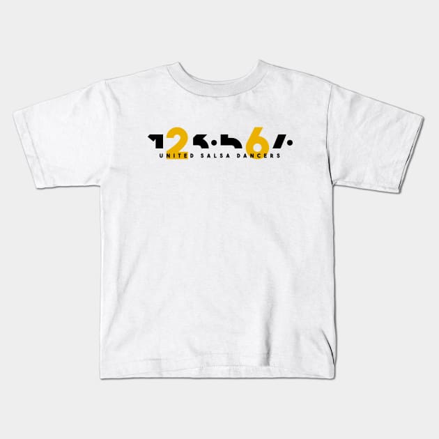 123567 United Salsa Dancers. Color Edition. Kids T-Shirt by bailopinto